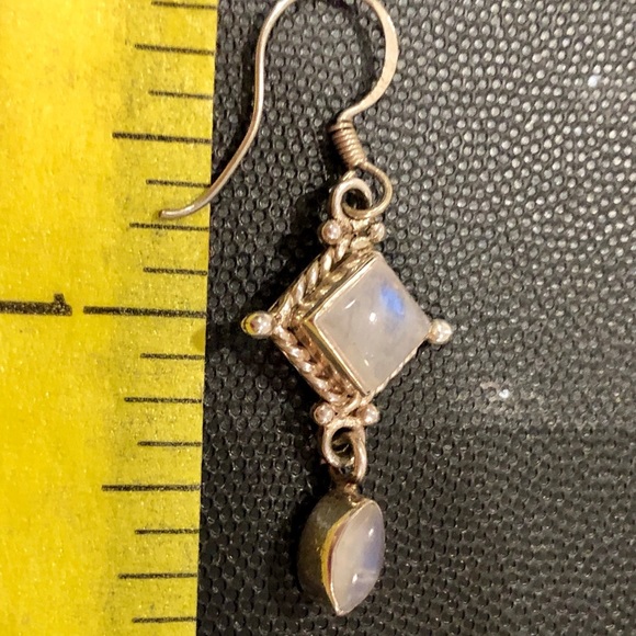 🤩🍃💐Sterling 925 moonstone earrings💐🍃 - Picture 5 of 5